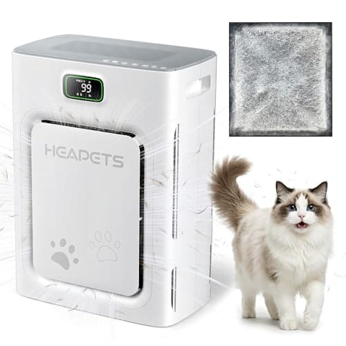 HEAPETS P358 Large Room Pet Air Purifier with Dual Intake and Odor Eliminator