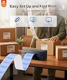 Rongta RP425 Bluetooth Thermal Shipping Label Printer with Auto Identification