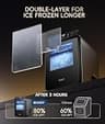 ecozy Smart Panel Nugget Ice Maker with Wi-Fi Control and Pull-Out Tank