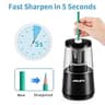 JARLINK Heavy-Duty Helical Blade Electric Pencil Sharpener with Dual Power Options
