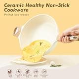 SENSARTE 5-Quart 12-Inch Deep Ceramic Nonstick Sauté Pan Frying Skillet