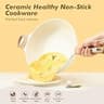 SENSARTE 5-Quart 12-Inch Deep Ceramic Nonstick Sauté Pan Frying Skillet