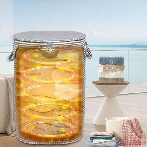 38L Foldable Electric Towel Warmer Bucket for Travel and Outdoor Hot Tubs