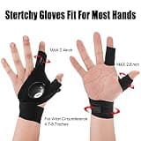 Soft Breathable Cotton Hands-Free LED Flashlight Gloves for DIY Projects