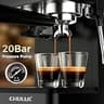 CHULUX Nero Espresso Machine with Built-in Conical Burr Grinder & Dual Screen