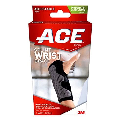ACE Brand Reversible Adjustable Palmar Splint Wrist Brace for Daily Wear
