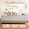 Glendan 3-Inch Dual Firmness Flippable Foam Mattress Topper, Queen Size