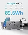 DARAN 89.6Wh LiFePO4 Portable Power Station with 100W AC & Fast Charge