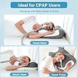 Elviros Cervical CPAP Memory Foam Pillow with Adjustable Height & Spine Support