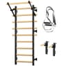 Cofiyard Swedish Ladder Wall Gym with Comprehensive Exercise Straps Package