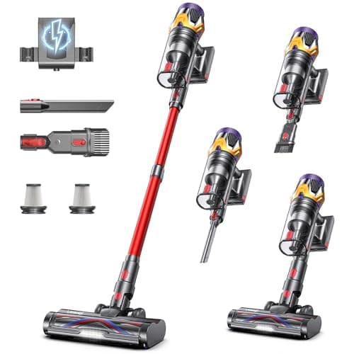 Upgraded 55KPA High-Power Cordless Stick Vacuum Cleaner with 70-Min Runtime