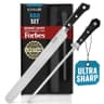 Cutluxe Artisan Series BBQ Carving Set with 12-Inch Knife and 10-Inch Honing Rod