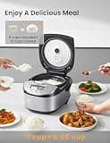 COMFEE' 12-Cup Fuzzy Logic Portable Rice Cooker with 11 Cooking Presets