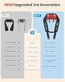 COMFIER Cordless Neck Massager with Heat, 4D Kneading Shiatsu Relief