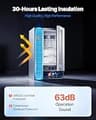 VEVOR Professional Undercounter Nugget Ice Maker with Reversible Door, 66 lbs