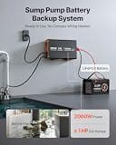 VEVOR 2000W Sump Pump Inverter & 100Ah LiFePO4 Lithium Battery Bundle