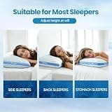QUTOOL Double Sided Cooling Shredded Memory Foam King Pillows, Set of 2