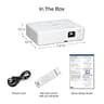 Epson EpiqVision Flex CO-W01 Portable 3LCD Projector, 3000 Lumens, WXGA