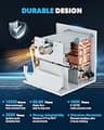 Kohree Upgraded 60,000 BTU RV Tankless Water Heater with Staged Combustion