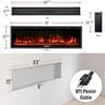 Westinghouse 50-Inch Smart Recessed and Wall Mounted Electric Fireplace