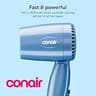 Conair Compact Folding Travel Hair Dryer, 1600W Manual Dual Voltage Model