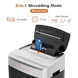 Bonsaii 120-Sheet Autofeed Heavy Duty Micro-Cut Shredder for Home Office