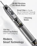 7AM2M Travel Sonic Electric Toothbrush for Adults with Smart 2-Min Timer