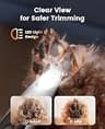 oneisall Ultra-Quiet 20mm Dog Paw Trimmer with Built-in LED Light & 35dB Motor