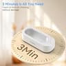KUNPHY High-Frequency Ultrasonic Jewelry Cleaner, 46,000 Hz One-Touch Operation