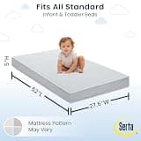 Serta Perfect Start Dual Sided Certified Baby Crib and Toddler Bed Mattress