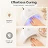 Beetles Beginner-Friendly UV LED Nail Lamp with Continuous 5-Minute Mode