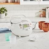 Zojirushi NS-ZCC10 Neuro Fuzzy Rice Cooker and Warmer, Premium White, 5.5-Cup
