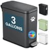 iTouchless 3-Gallon Stainless Steel Pet Waste Bin with AbsorbX Odor Filter