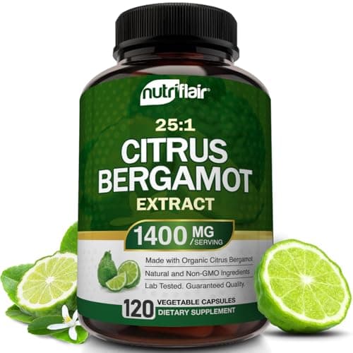 NutriFlair USDA Organic Citrus Bergamot 25:1 Extract, 1400mg High Potency
