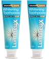 Lumineux Peroxide-Free Natural Gentle Teeth Whitening Toothpaste, 2-Pack