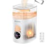 GloryAir 6L Top-Fill Cool and Warm Mist Humidifier with Ambient Lighting