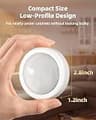 EZVALO 6-Pack Rechargeable RGB Puck Lights with Remote and Motion Sensor