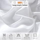 Lirex 300-Thread-Count Long-Staple Cotton Fitted Sheet for Shallow Beds