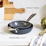 All-Clad HA1 Hard-Anodized Ceramic Nonstick 8.5 and 10.5-Inch Frying Pan Set