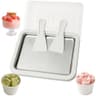 At Home Stainless Steel Ice Cream Roller Maker Machine with Storage Lid