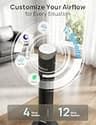 ZAFRO 42-Inch Smart Tower Fan with 1060 CFM Airflow & Auto-Dimming Screen