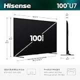 Hisense 100U7SG 100-Inch U7 Series Mini-LED 4K UHD Smart Google TV