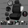 CAR PASS 3D Air Mesh Breathable Universal Full Seat Cover Set for Most SUVs