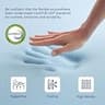 LeWinBedding 2-in-1 Cooling Gel Memory Foam & Goose Down Mattress Topper