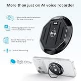 Papanoo Magnetic Ultra-Slim AI Voice Recorder and Smartphone Viewing Stand