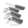 Special Supplies 4-Piece Weighted Adaptive Kitchen Utensil Set in Grey