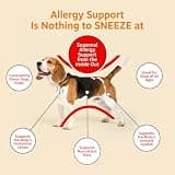 Zesty Paws Allergy Immune Bites, Peanut Butter Dog Probiotic Supplement, 90 Ct