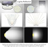HMCITY 120 LED High Efficiency Solar Motion Sensor Outdoor Lights, 3 Modes