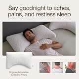 Coop Home Goods Original Crescent Adjustable Memory Foam Bed Pillow, Queen