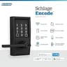 Schlage Encode Smart Wi-Fi Lock with Lever Handle and Touchscreen Keypad